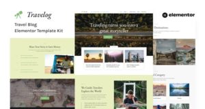 Travelog – Reiseblog Elementor Template Kit
