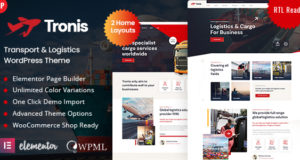 Tronis – Transport & Logistik WordPress-Vorlage