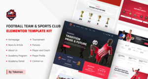 Wölfe – Fußballteam & Sportverein Elementor Template Kit
