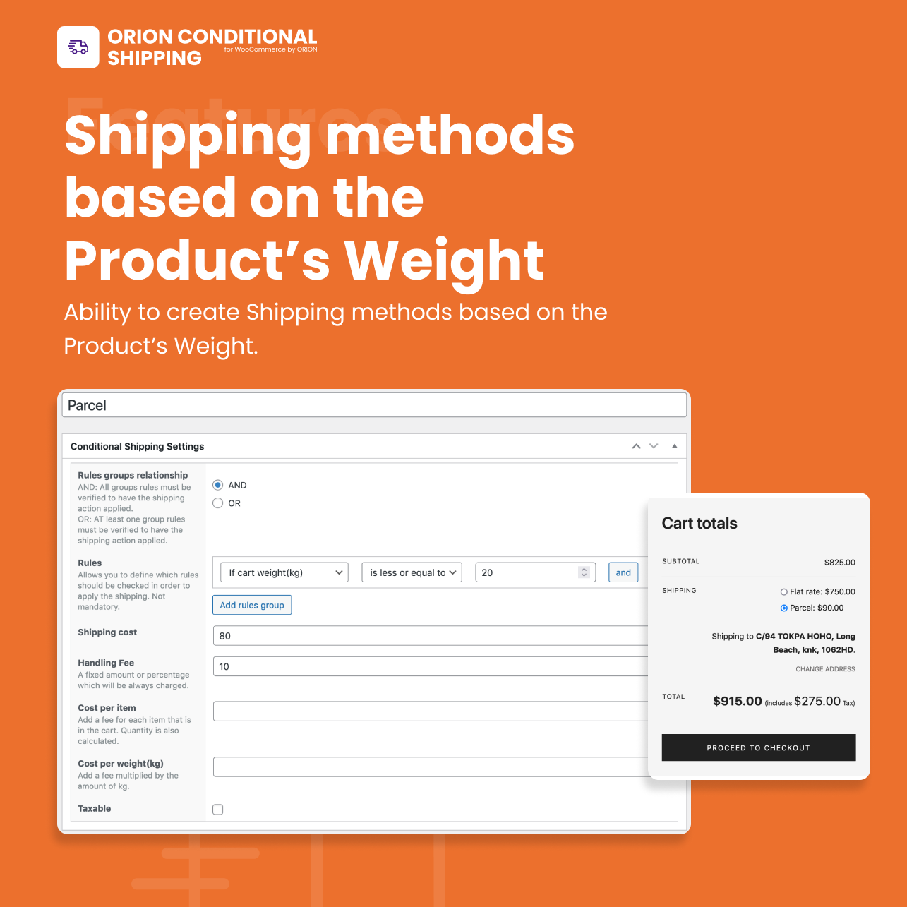 Bedingter Orion-Versand für WooCommerce - 5