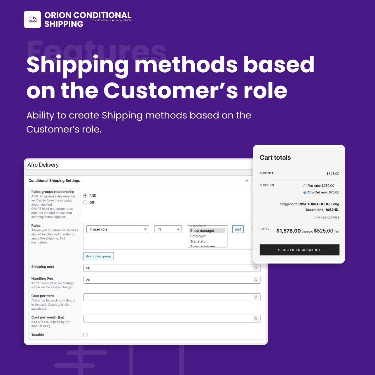 Bedingter Orion-Versand für WooCommerce - 6