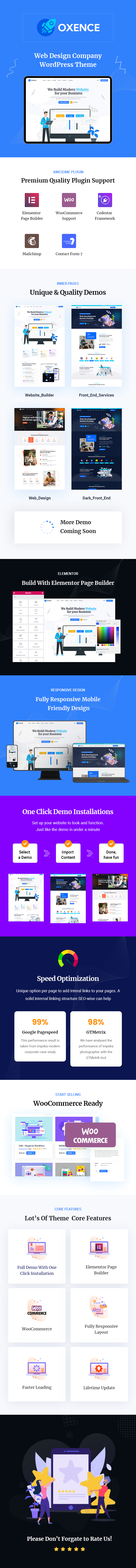 Oxence - WordPress-Theme der Webdesign-Agentur - 1