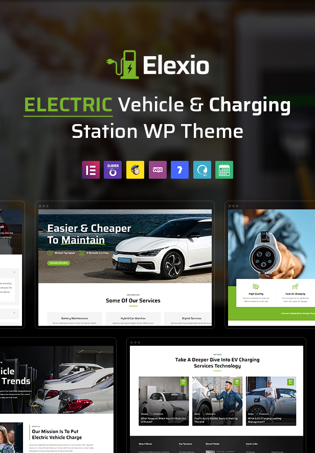 WordPress-Theme für Elektrofahrzeuge und Ladestationen