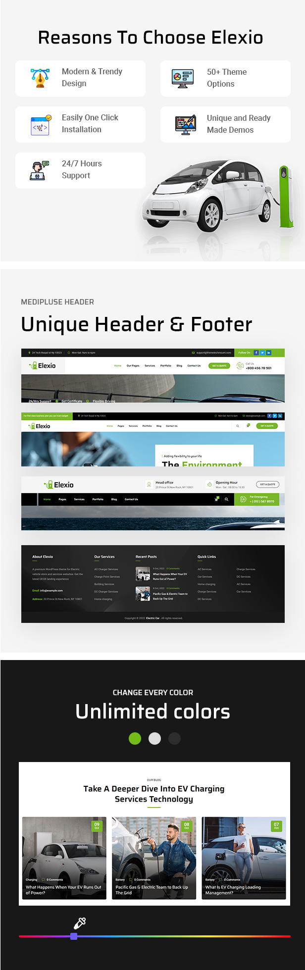 WordPress-Theme für Elektrofahrzeuge und Ladestationen