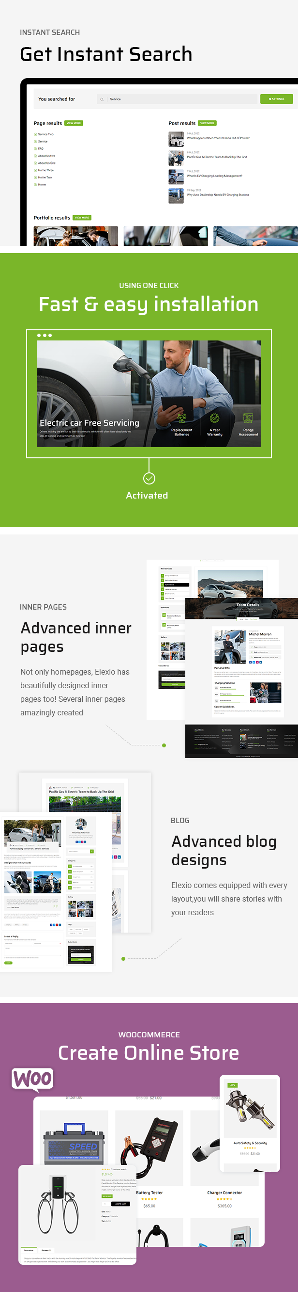 WordPress-Theme für Elektrofahrzeuge und Ladestationen