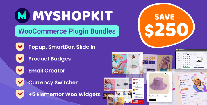 WooCommerce-Gutschein-Popup, SmartBar, Slide In |  MyShopKit - 1