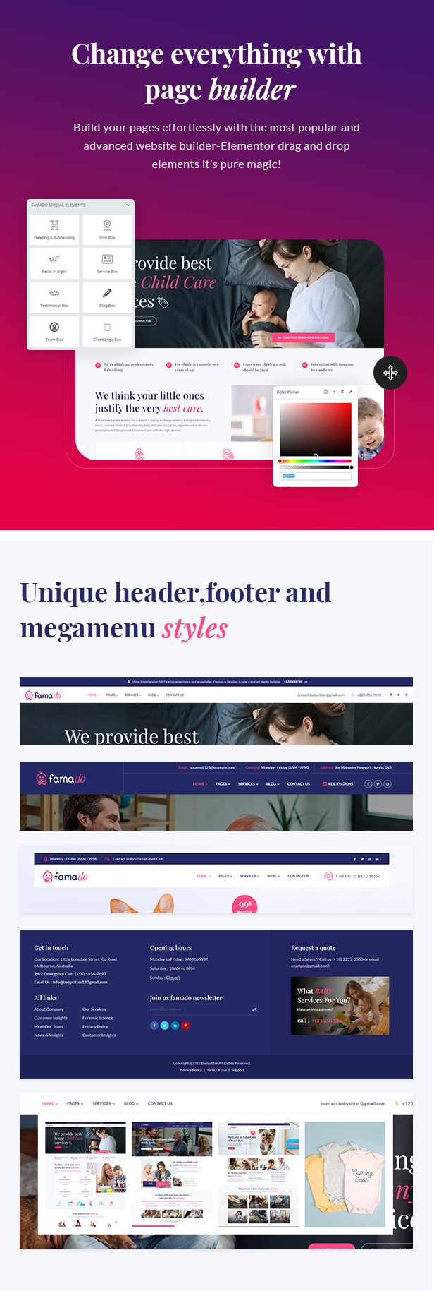 WordPress-Thema für mehrere Pflegedienste
