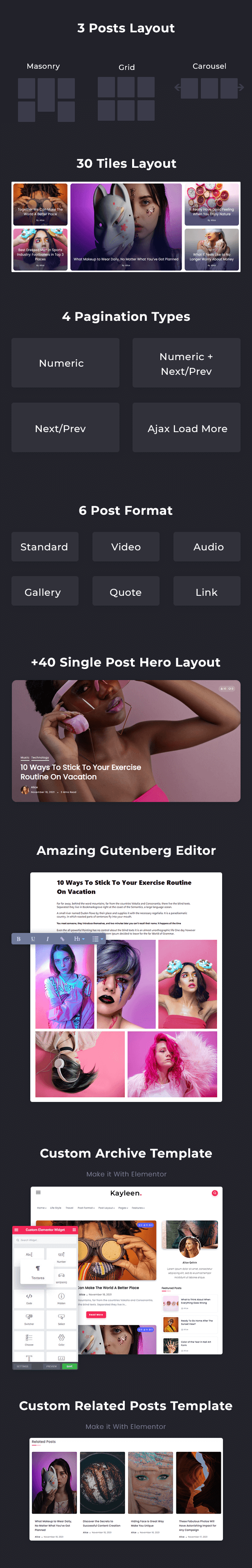 Kayleen |  WordPress-Theme für Blogs und Zeitschriften