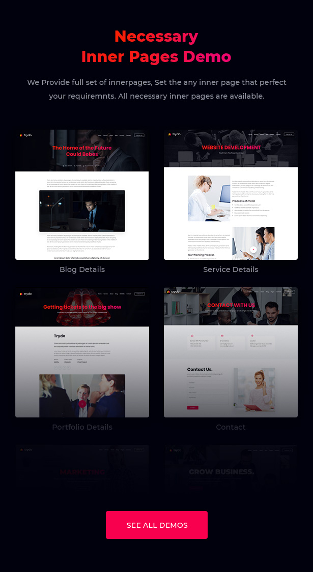 Trydo - Agentur- und Portfolio-Theme - 10