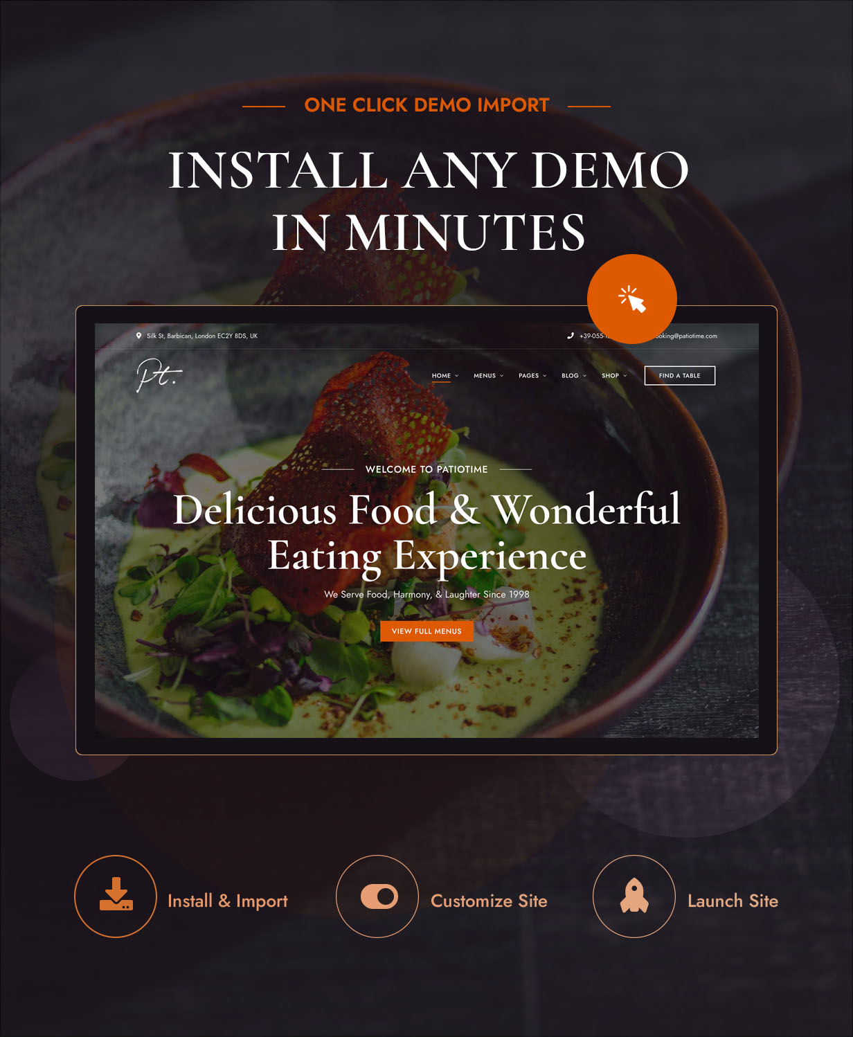 PatioTime - Restaurant-WordPress-Theme.