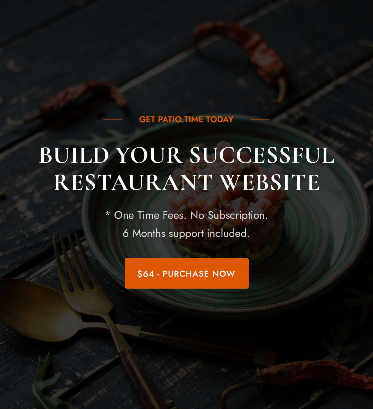 PatioTime - Restaurant-WordPress-Thema.