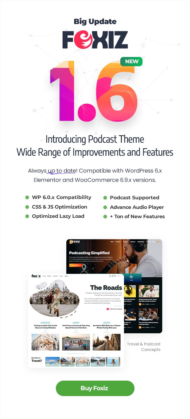 foxiz wordpress news theme version 1.6