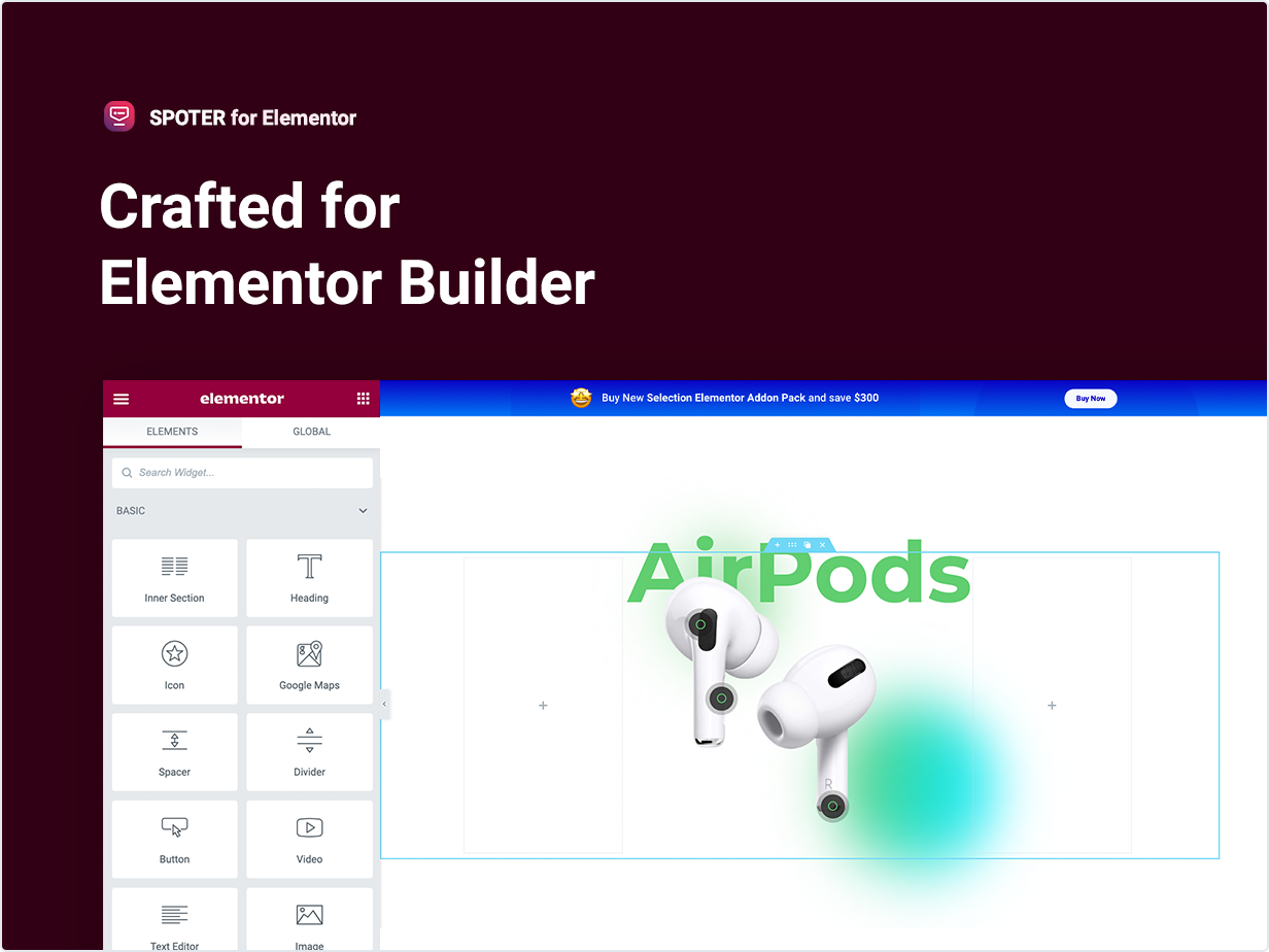 Hergestellt für Elementor Builder