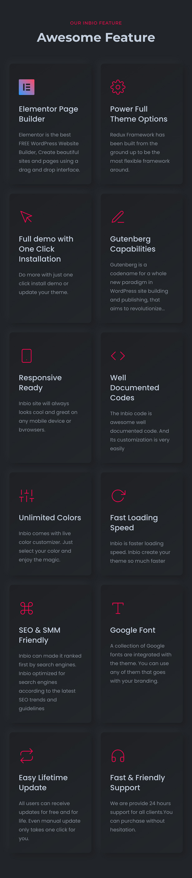 InBio - Persönliches Portfolio/Lebenslauf WordPress Theme - 18