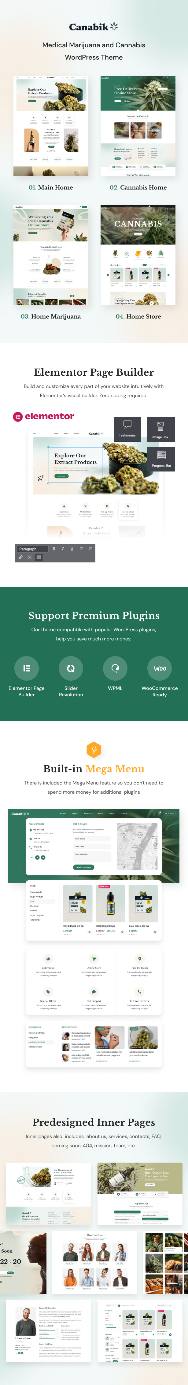 Canabik – WordPress-Theme für medizinisches Marihuana – 1