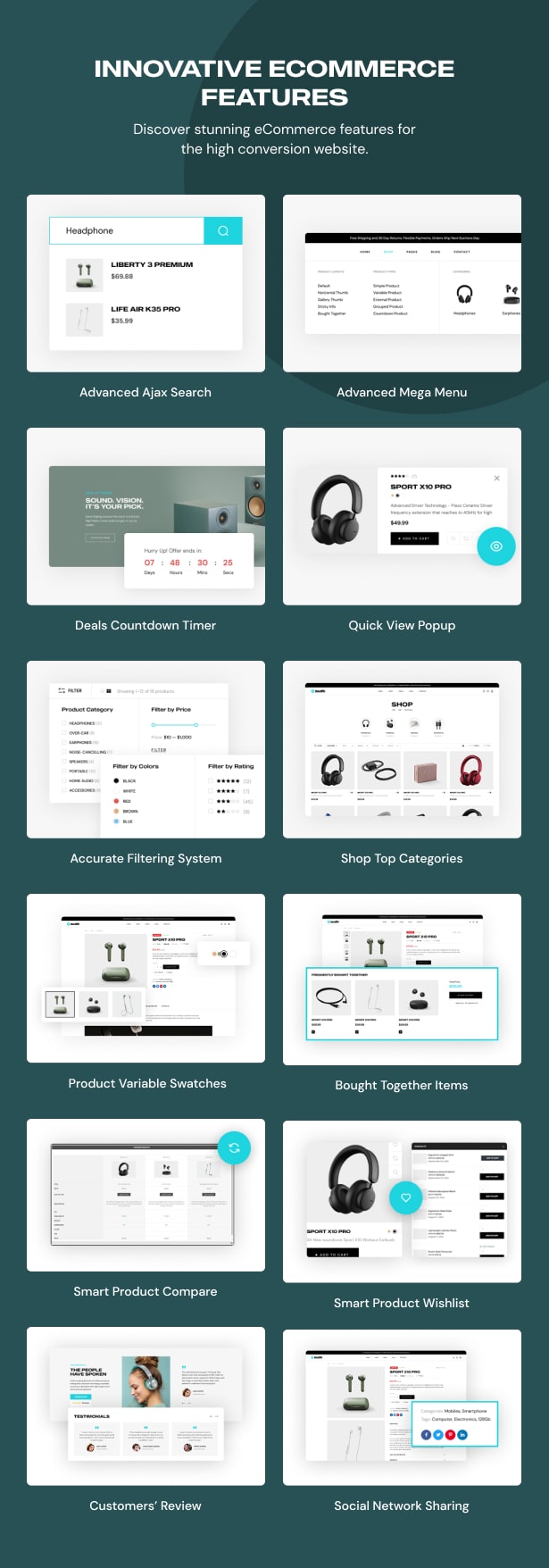 Audib - E-Commerce-Funktionen des WooCommerce-Designs für den Audio-Shop