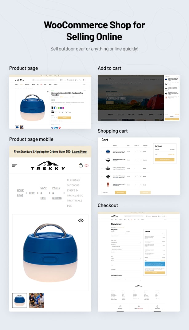 Trekky Outdoor Gear WooCommerce Theme E-Commerce