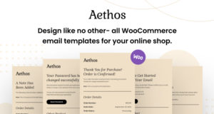 Aethos – Responsive E-Mail-Vorlage für WooCommerce