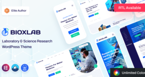 Bioxlab – WordPress-Thema für Labor- und Wissenschaftsforschung