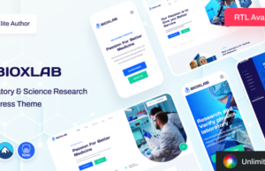 Bioxlab – WordPress-Thema für Labor- und Wissenschaftsforschung