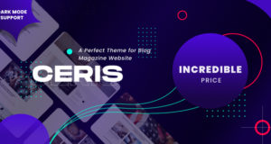 Ceris – Magazin und Blog WordPress Vorlage