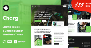 Charge – WordPress Vorlage für Elektrofahrzeuge und Ladestationen