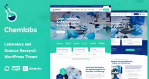 Chemlabs – WordPress-Thema für Labor- und Wissenschaftsforschung