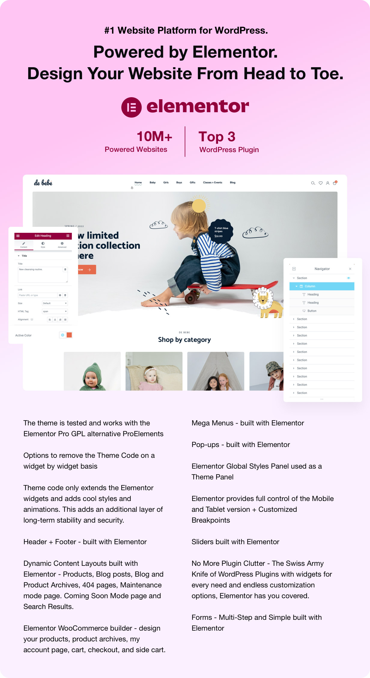 Debebe - Baby Shop und Kinder Kids Store WordPress - 1