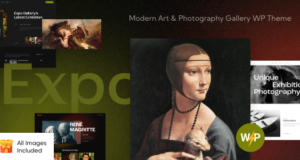 Expo – Moderne Kunst- und Fotogalerie WordPress Template