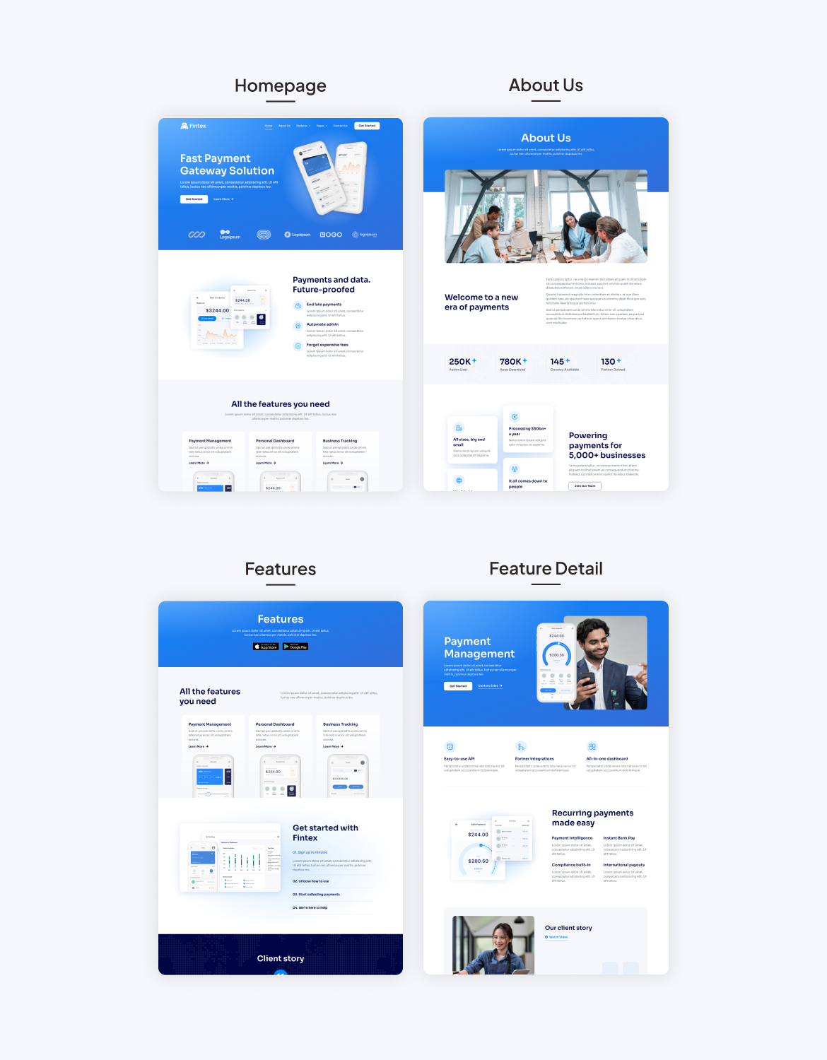 Fintex – Mobile App & Fintech Startup Elementor Template Kit – 2