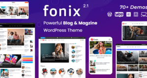 Fonix | WordPress-Vorlage für Zeitungen und Zeitschriften
