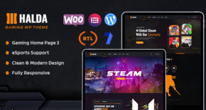 Halda – WordPress-Vorlage für eSports und Spiele