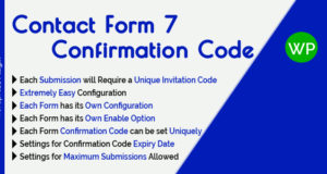 Kontaktformular 7 Bestätigungscode – Für jede Einreichung ist ein eindeutiger Einladungscode erforderlich