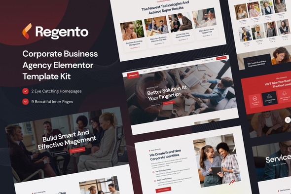 Regento - Geschäftsagentur Elementor Template Kit