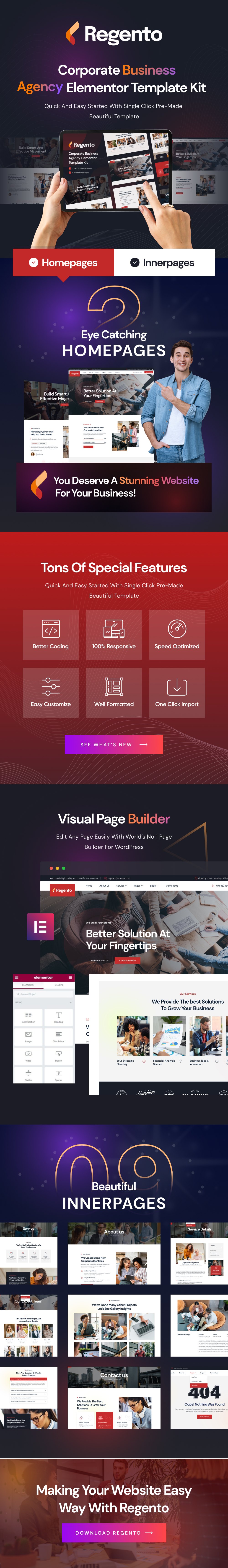 Regento - Template-Kit für Geschäftsagenturen - 1