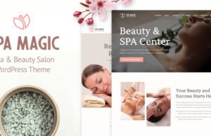 SpaMagic – WordPress-Template für Schönheitssalons
