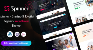 Spinner – WordPress-Vorlage für Startups und digitale Agenturen