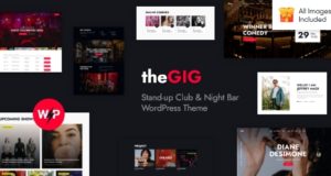 The Gig – WordPress-Template für Stand-up-Clubs und Nachtbars