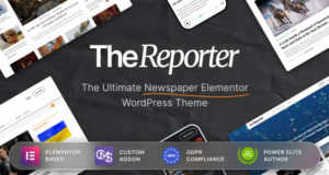 The Reporter – Redaktionelles WordPress-Vorlage für Zeitungen