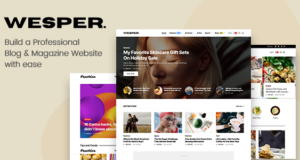 Wesper – WordPress-Template für Blogs und Zeitschriften