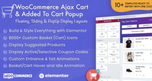 WooCommerce Mini Ajax Cart & Popup zum Einkaufswagen hinzugefügt – Floating/Sliding/Popup Cart Plugin für WordPress