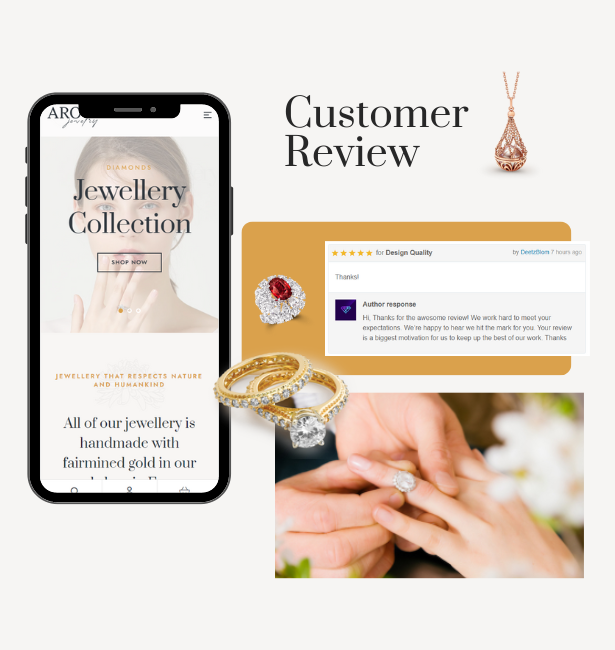 Aro – WordPress-Theme für Juweliere – 1