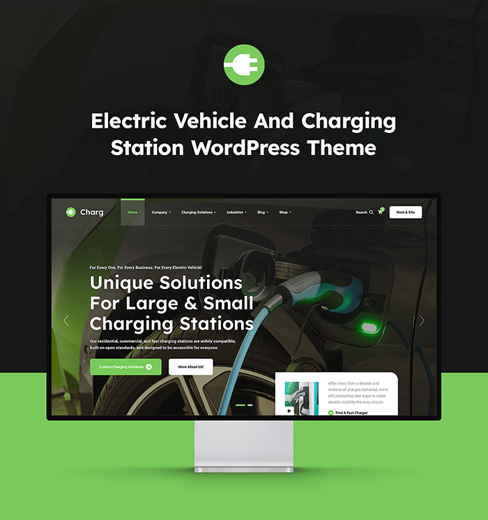 Charge – Elektrofahrzeug & Ladestation WordPress Theme – 4