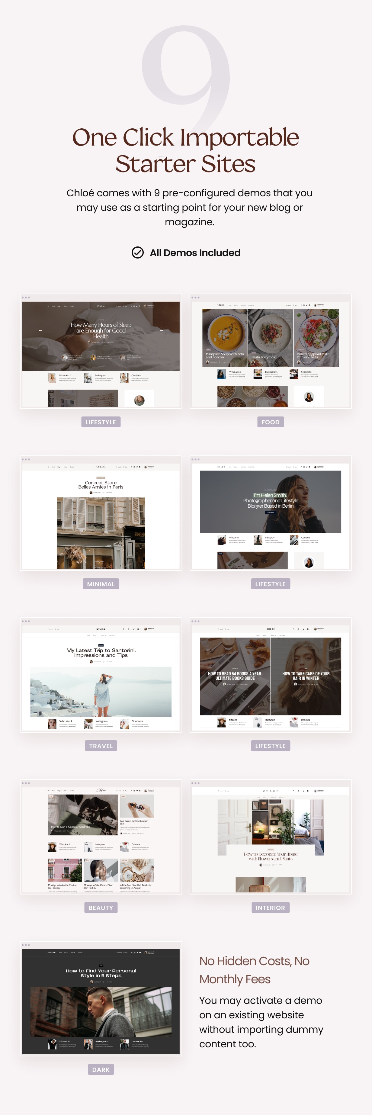 Chloé - Personal Lifestyle WordPress Blog Theme - 3