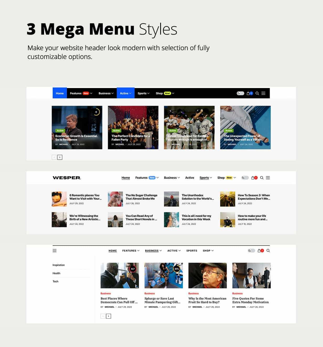 Wesper - WordPress-Theme für Blogs & Magazine - 6