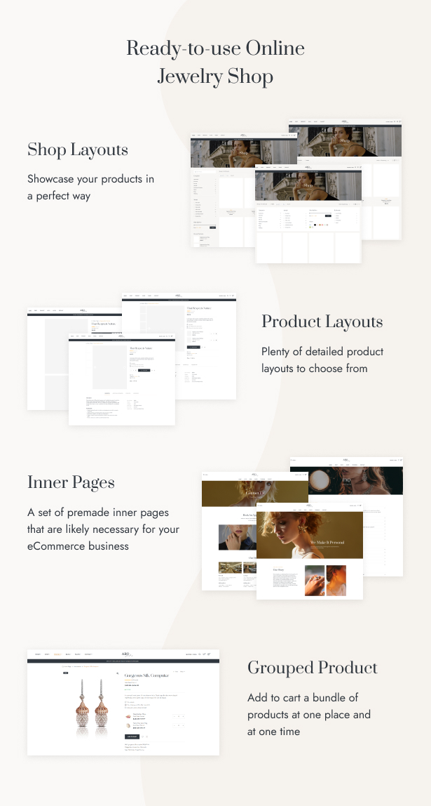 WordPress-Theme für das Aro-Juweliergeschäft