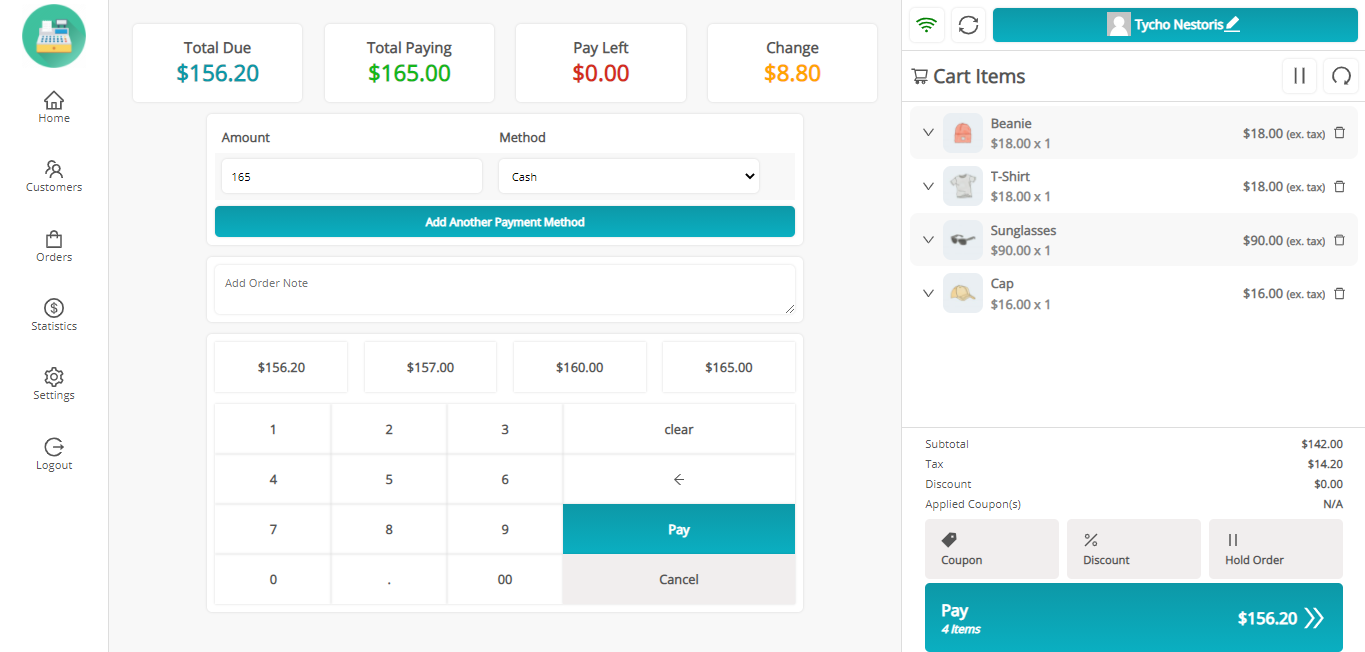 MultiPOS - Point of Sale for WCFM Marketplace POS Pay Screen