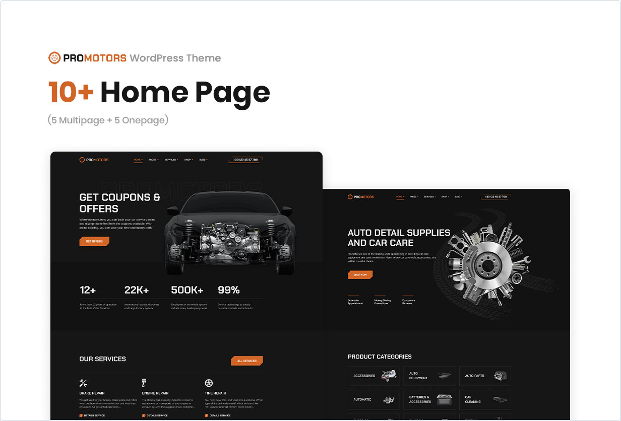 ProMotors - Autoservice und Detaillierung WordPress Theme - 2