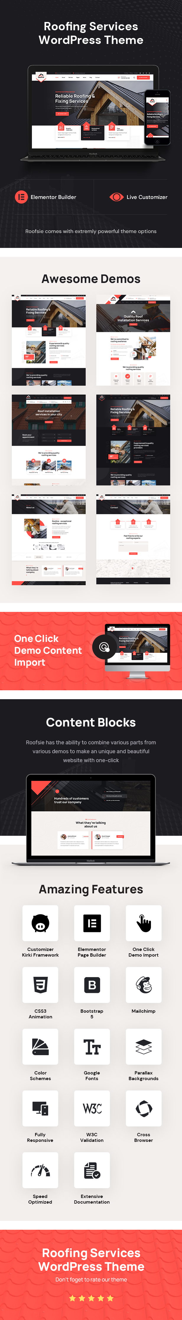 Roofsie - Dachdecker WordPress Theme - 1
