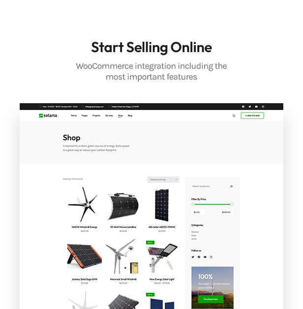 Solarta |  WordPress-Theme für Solarenergie und erneuerbare Energien